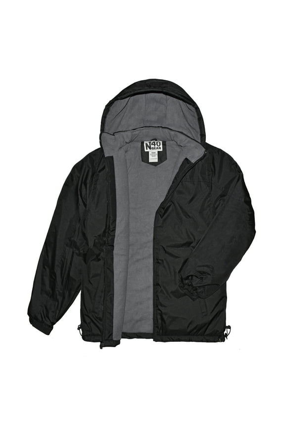 Victory Outfitters Men's Fleece Lined Removable Hood Zipper Jacket