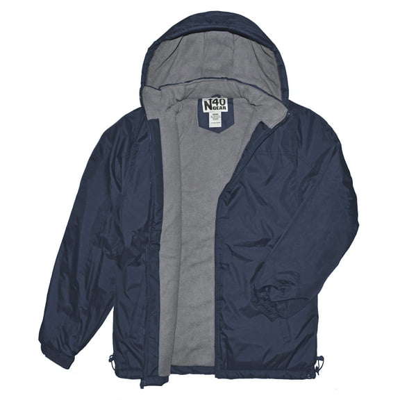 Victory Outfitters Men's Fleece Lined Removable Hood Zipper Jacket