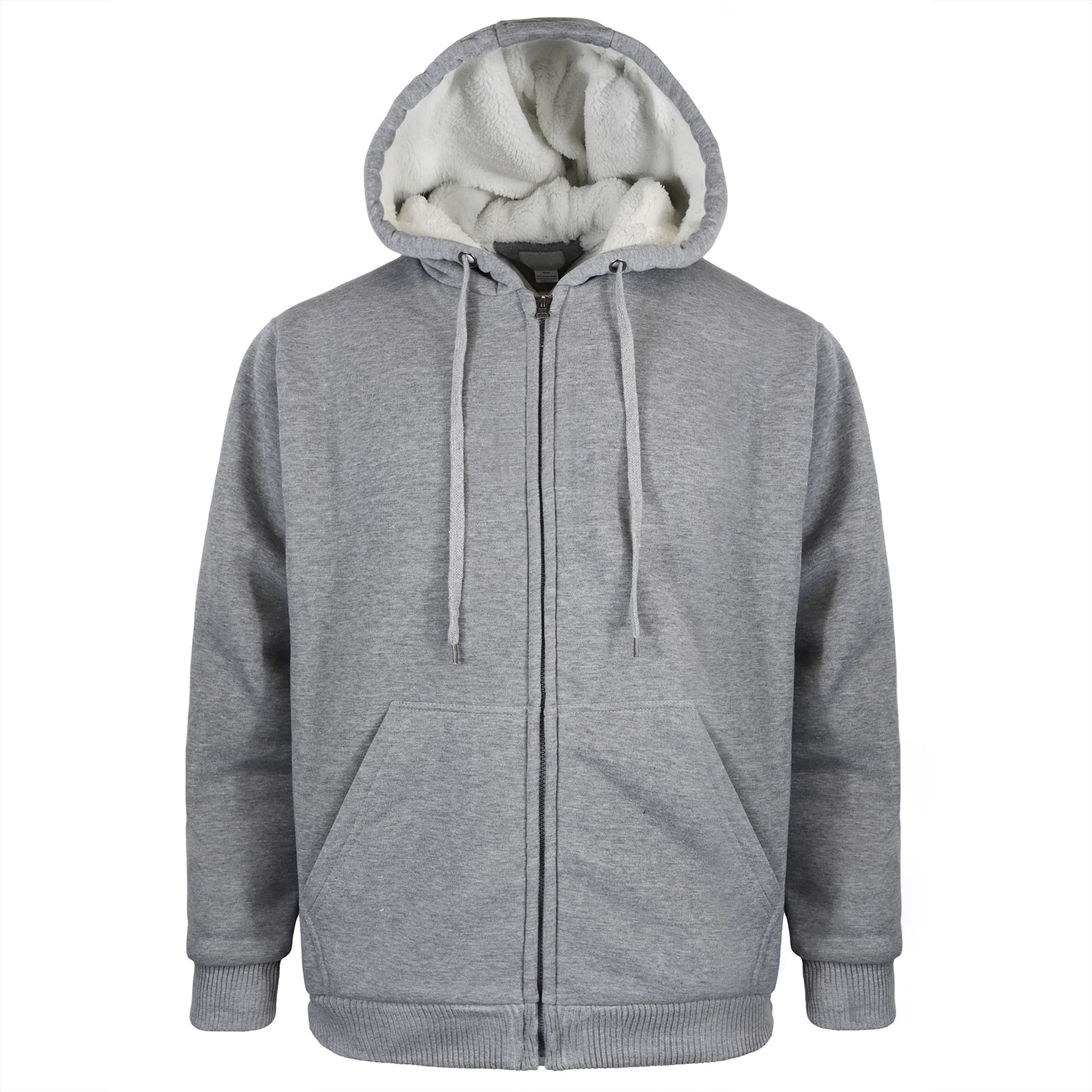 Victory Outfitters Men's Fleece Zip Up Hoodie with Soft Berber Lining ...