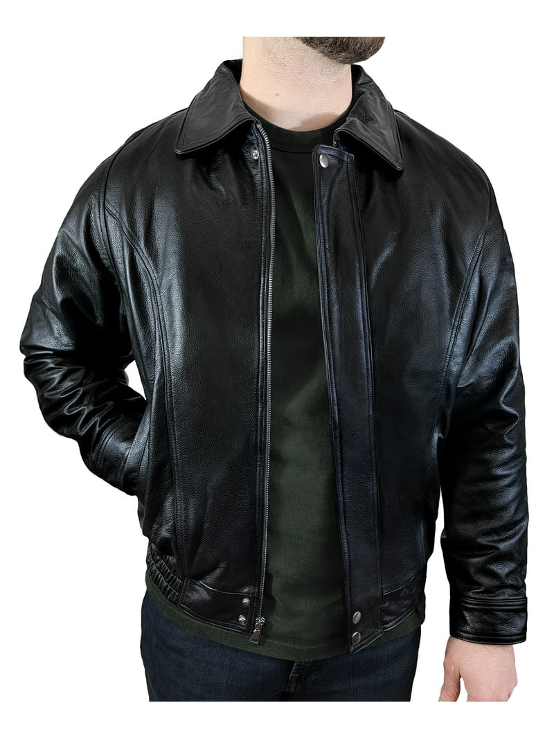 【OF ALL FORM】POCKET DETAIL LEATHERBOMBER Victory Outfitters Men's Genuine Leather Bomber Jacket