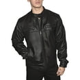 thumbnail image 1 of Victory Outfitters Men's Genuine Leather Multi Pocket Racing Jacket - Black - S, 1 of 3