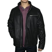 Victory Outfitters Mens Genuine Leather Quilted Lined Racing Jacket