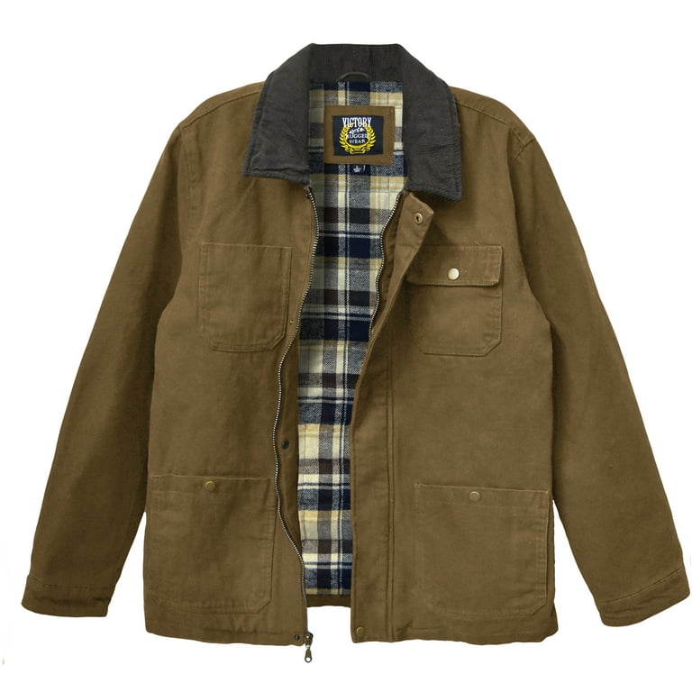 ジャケット・アウター the conspires shirt jacket (L) Victory Outfitters Men's Heavy Canvas Zip Jacket with
