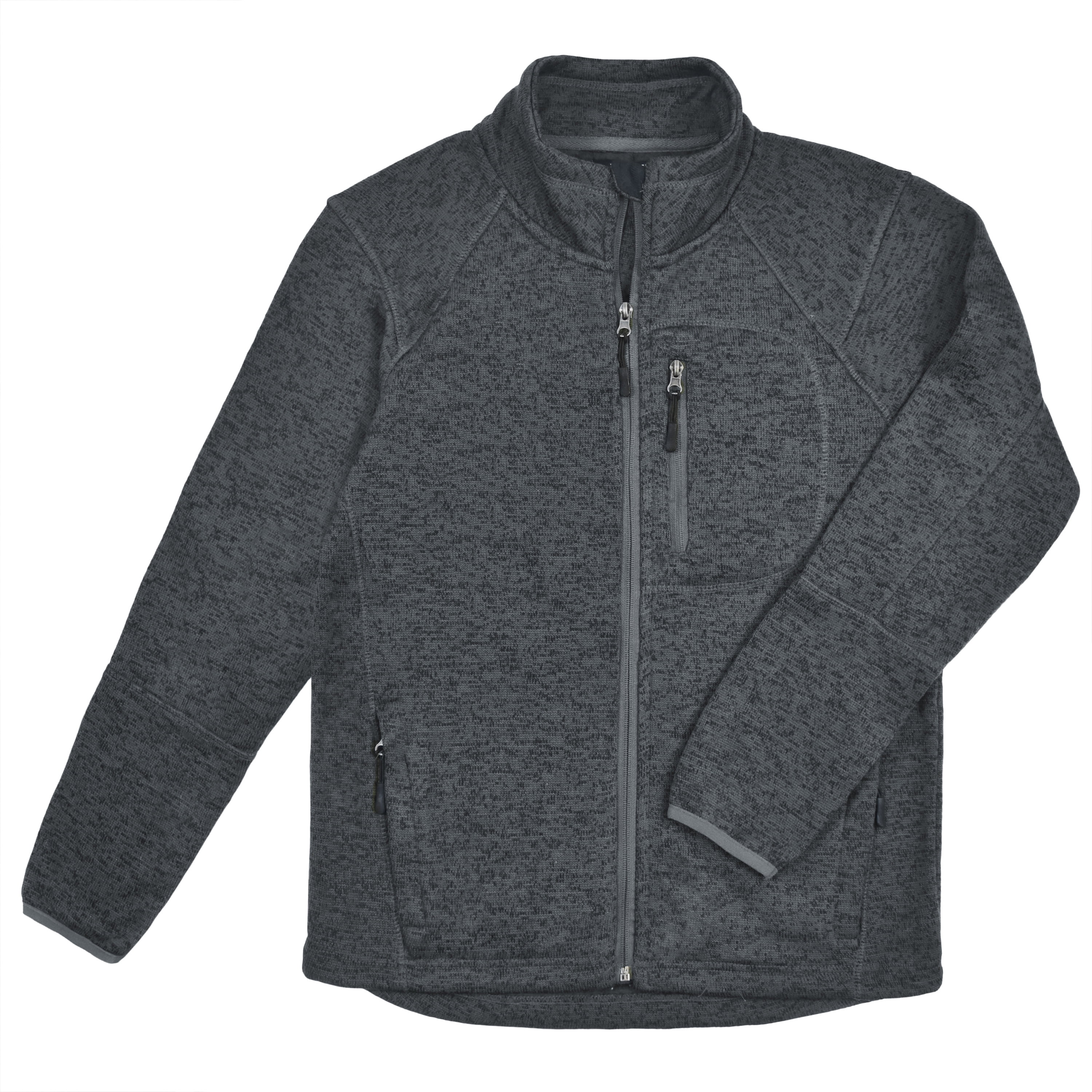 Victory Outfitters Men's Long Sleeve Fleece Full Zip Jacket - Walmart.com