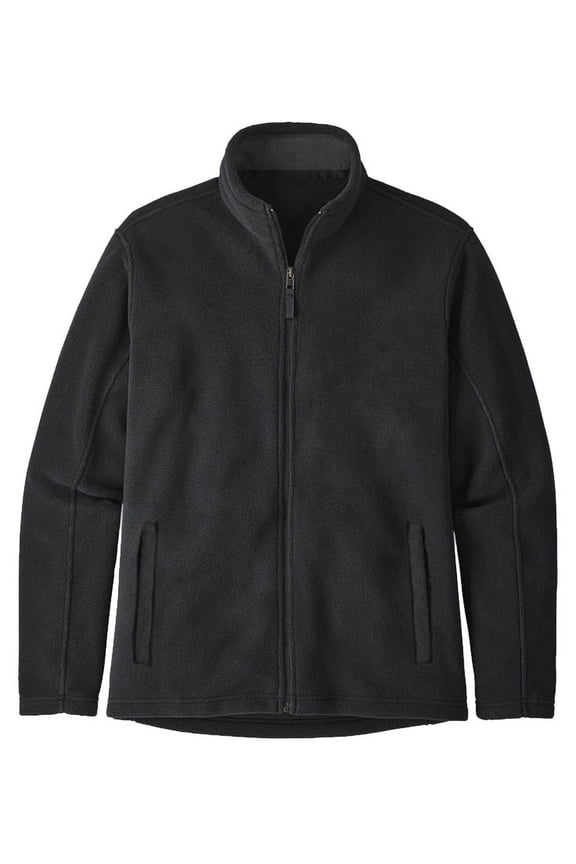 Men's Microfleece Full Zip Sweater - BLACK - 2XLT