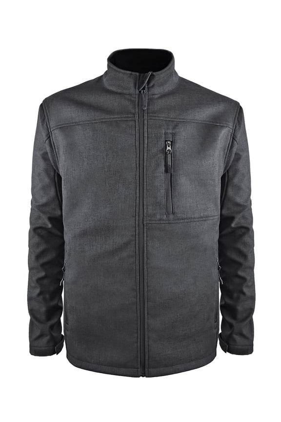 Men's Rugged Softshell Jacket - Charcoal - XL