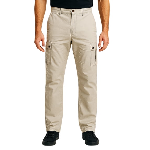Victory Outfitters Men's Spandex Ripstop Cargo Pants - Stone - 36