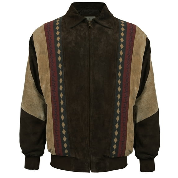 Victory Outfitters Men's Suede Western Jacket - Brown - 3XL