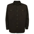 thumbnail image 1 of Victory Outfitters Men's Washed Twill Button Up Shirt w/ Chest Pockets - Brown - Large, 1 of 2
