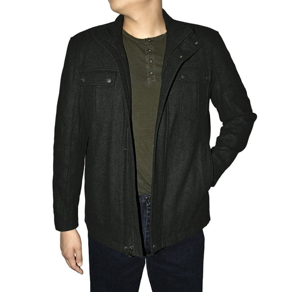 Victory Outfitters Men's Wool Blend Stand Up Collar Jacket
