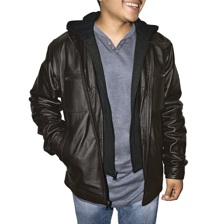 Shell genuine top leather jacket