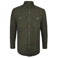 thumbnail image 1 of Victory Outfitters Mens' Chamois Flannel Button Down T-Shirt Olive 3XLT, 1 of 2