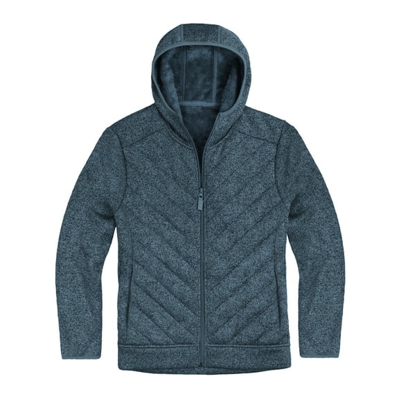 Victory Outfitters Women’s Salt & Pepper Quilted Jacket W/ Sherpa Lining - Teal - S