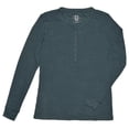 thumbnail image 1 of Victory Outfitters Women's Waffle Thermal Henley - Teal - L, 1 of 2