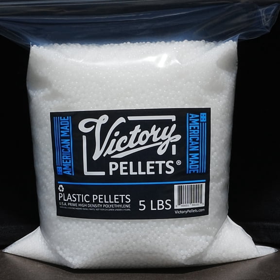 Victory Pellets 5 lbs - U.S.A. Craft Plastic Pellets for Slime, Weighted Blankets, Dolls & Plush Toys - Non-Toxic, Smooth Pour