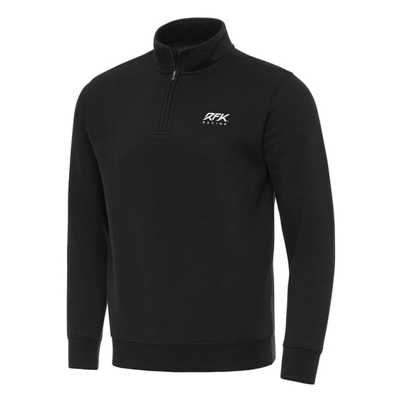 Victory Quarter-Zip Pullover Top-Antigua Black Roush Fenway Keselowski Racing