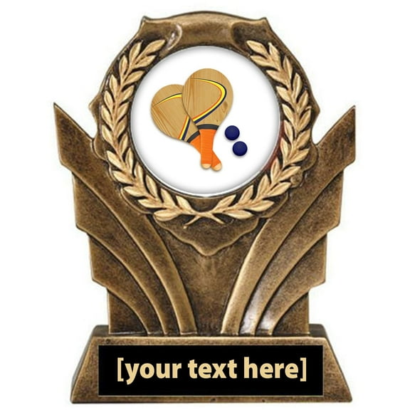 Victory Resin Paddle Ball Trophy