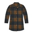 thumbnail image 1 of Victory Sportswear Women's 3/4 Sleeve Plaid Flannel Long Sleeve Shirt- Rust - XXL, 1 of 1