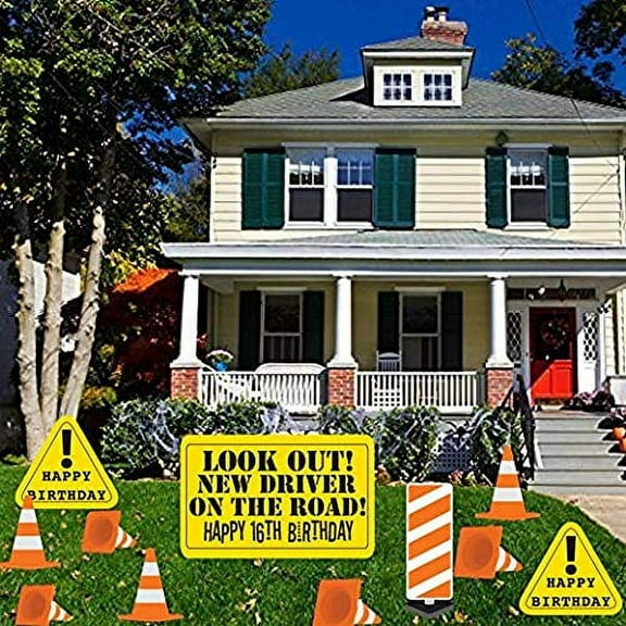 Victory Store 16th Birthday Yard Decoration, (11 Count)