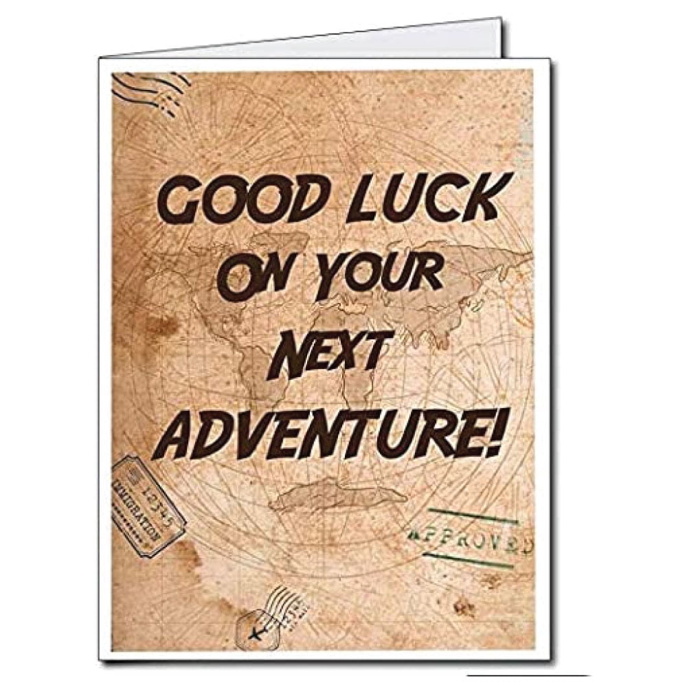 Victory Store 2ft x 3ft Good Luck On Your Next Adventure Giant Retirement Card with Envelope