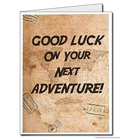 Victory Store 2ft x 3ft Good Luck On Your Next Adventure Giant Retirement Card with Envelope