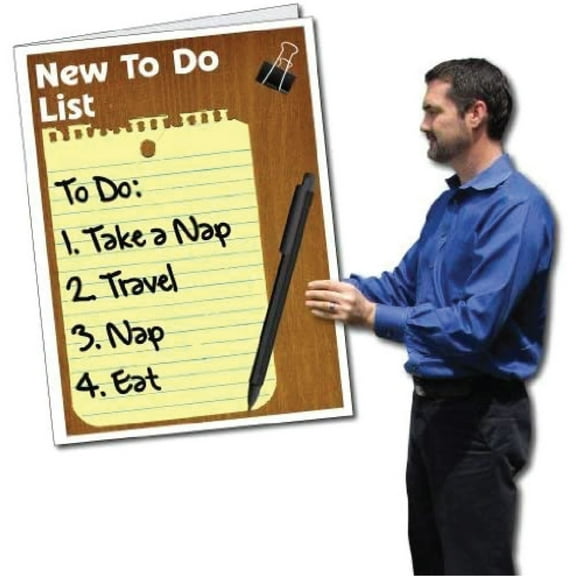 Victory Store Jumbo 2' x 3' To Do List Retirement Greeting Card with Envelope