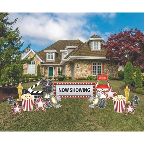 Victory Store Movie Theater Birthday Party Supplies Yard Decor Set 20060