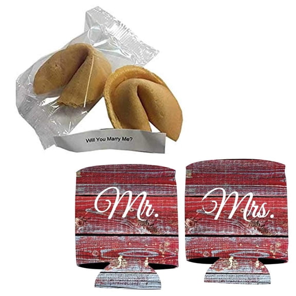 Victory Store Will You Marry Me? Fortune Cookie and 2 Barnwood Can Coolies