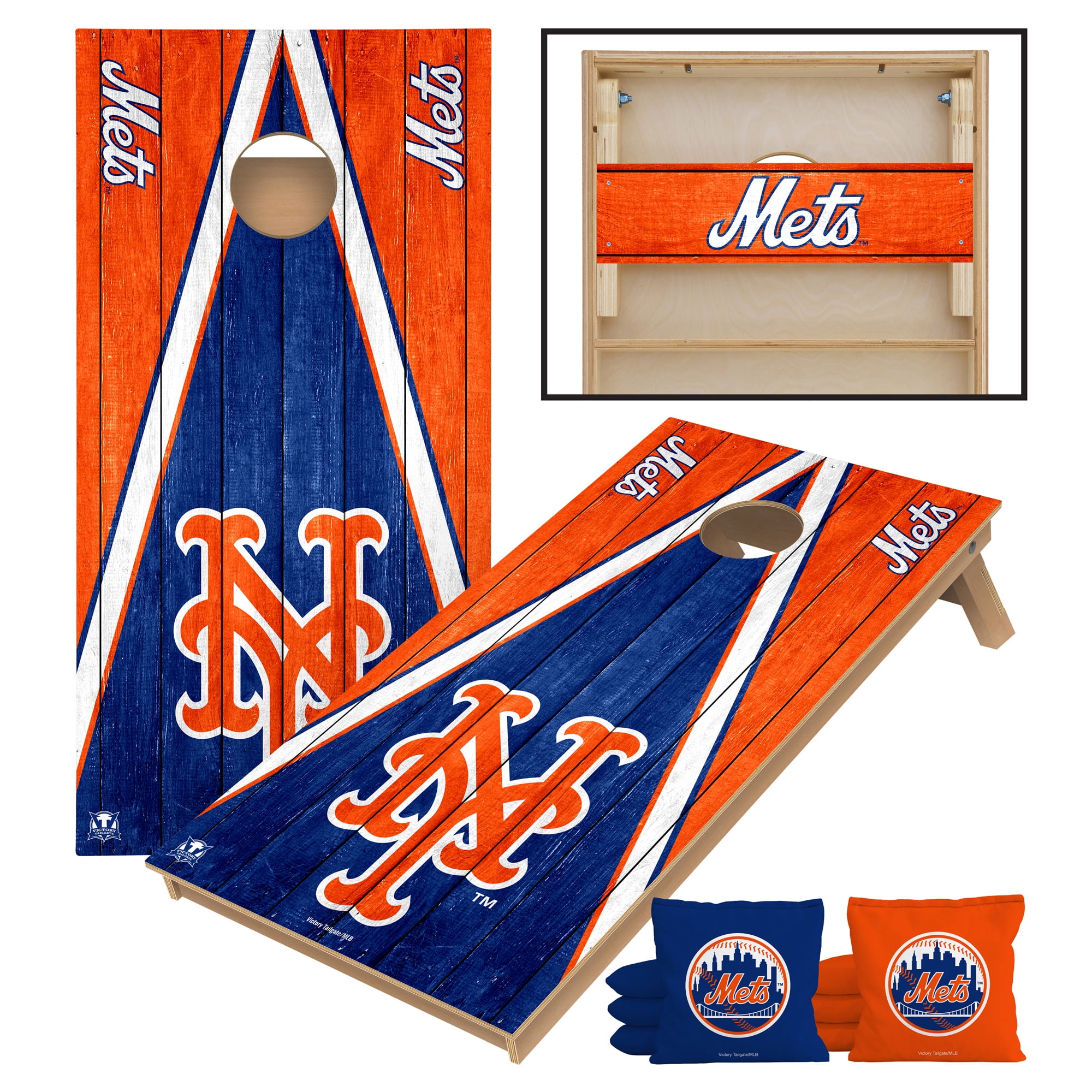 Victory Tailgate New York Mets 2' x 4' Tournament Cornhole Board Set - Walmart.com