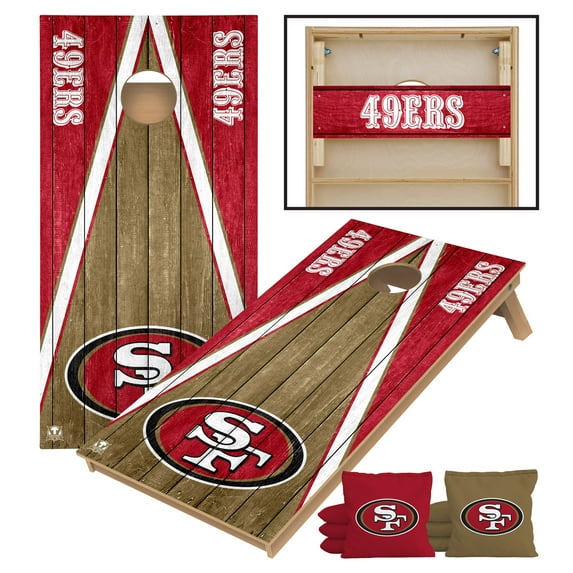 Victory Tailgate San Francisco 49ers 2' x 4' Tournament Cornhole Board Set