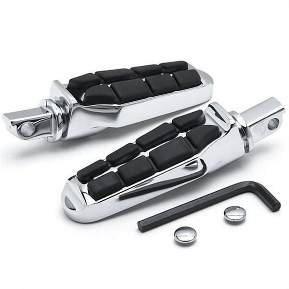 Victory Tombstone Front & Rear Foot Pegs & Rests Boardwalk Kingpin - Chrome
