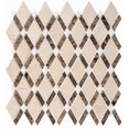 thumbnail image 1 of Victory Triumph Brown 2-in. x 3-in. Novelty Marble Diamond Natural Stone Mosaic Wall & Floor Tile, 1 of 1