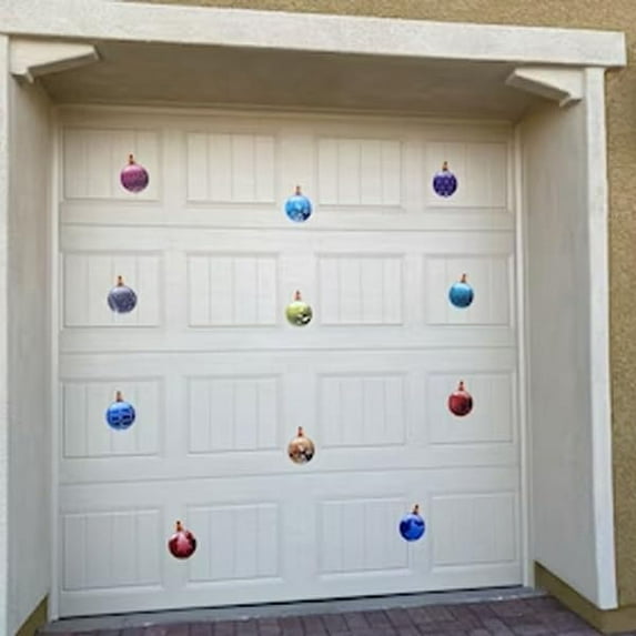 VictoryStore Garage Door Christmas Magnets: 15 Piece Ornament Magnets, Indoor or Outdoor Winter Magnets, 19638