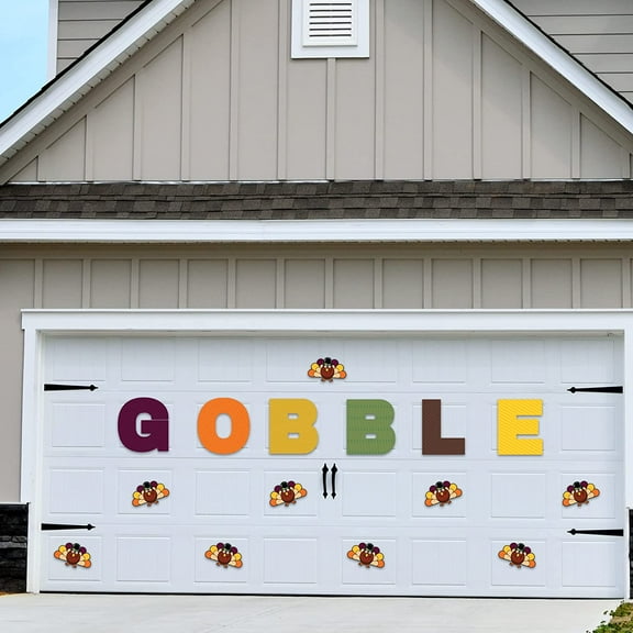 VictoryStore Gobble Thanksgiving Garage Magnets Decorations Set, Indoor or Outdoor Fall Magnets, 19646