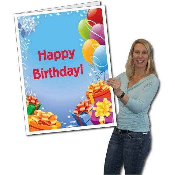 VictoryStore Jumbo Happy Birthday Card, 24" x 36"