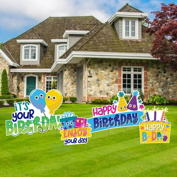 VictoryStore Large Enjoy Your Day Birthday Party Supplies Set, Outdoor Birthday Party Decorations, (13620)