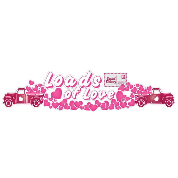 VictoryStore Loads of Love Valentine's Day Yard Decor Display, Outdoor Valentine's Decorations, 16 PC SET (20009)