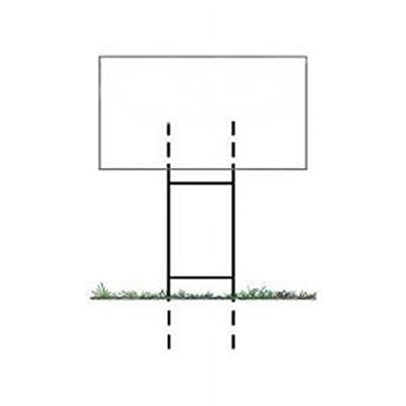 50 Pack 30" Tall X 10" Wide 9-Gauge Steel Wire Stakes For Corrugated Plastic Signs