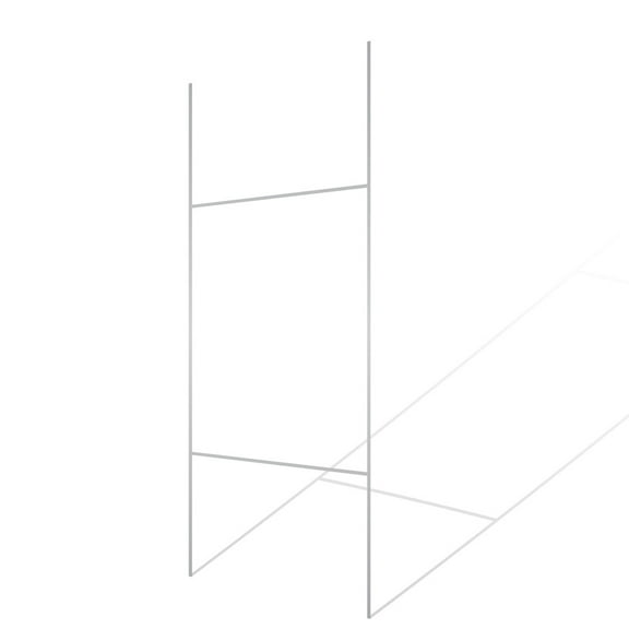 VictoryStore Standard H Frame Wire Stakes, 10" x30" Pkg of 50, - Yard Sign Stake - Use with 4mm Corrugated Signs, Made of Zinc