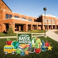 thumbnail image 1 of VictoryStore Welcome Back To School Chalkboard Yard Cards, 14pcs, Includes Metal Stakes, 19441, 1 of 7