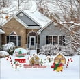 thumbnail image 1 of VictoryStore White Christmas Song Yard Outdoor Decorations, Waterproof Eco Friendly (8 Count), 1 of 7
