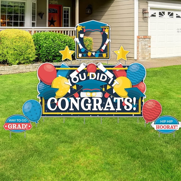 VictoryStore You Did It, Congrats!  Oversized Graduation Yard Card, 72" x 36"