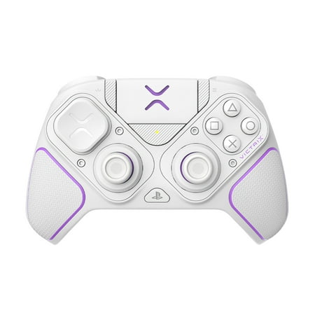 PDP - Victrix Pro BFG Wireless Controller for PS5, PS4, and PC, Sony 3D Audio, Modular Buttons/Clutch Triggers/Joystick - White