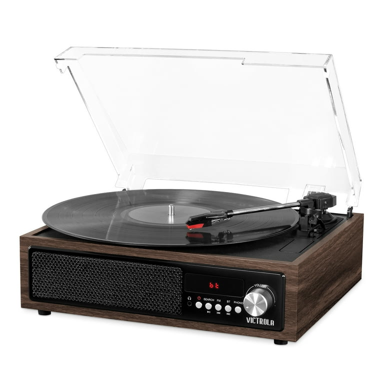 Victrola 3-in-1 Bluetooth Record Player with Built in Speakers and