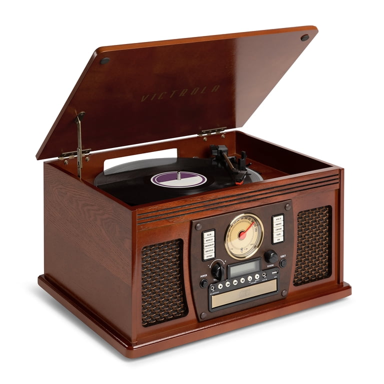 Victrola 8-in-1 Navigator Vinyl Record Player & Multimedia Center