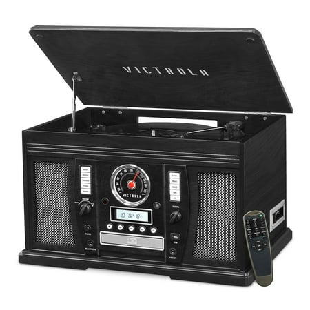 Victrola - Aviator 8-in-1 Bluetooth Stereo Audio System - Black