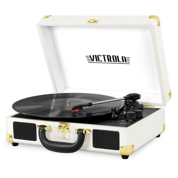 Victrola Bluetooth Suitcase Record Player with 3-Speed Turntable