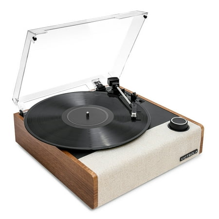 Victrola Eastwood II Bluetooth Record Player with 3 speed Turntable - Oak