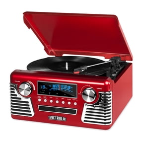 Victrola Haley Retro Record Player (Red)