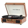 thumbnail image 1 of Victrola Journey Bluetooth Portable Suitcase Record Player with 3-speed Turntable & Built-in Speakers | Brown, 1 of 10
